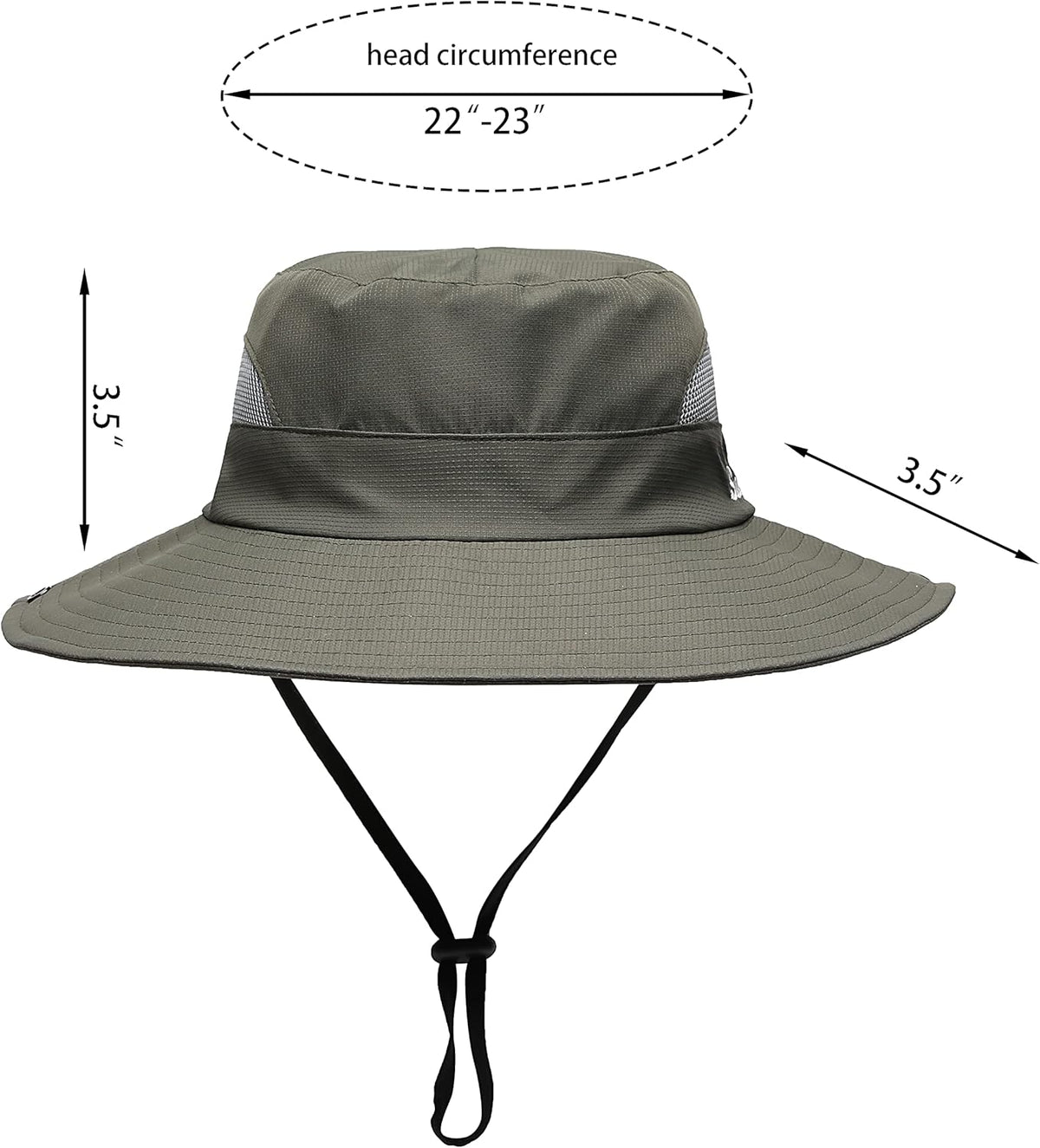 Womens Summer Sun Hat Beach Hat Wide Brim Outdoor UV Protection Hat Foldable Cool Mesh Ponytail Bucket Hat