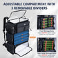Goture Fishing Backpack with Cooler,72L Large 600D Tackle Backpack with Rod Holders,Dry & Wet Split Compartment,Adjustable Main Compartment,Rain Cover,Insulated Tactical Bag for Travel Camping Hiking