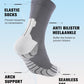 Compression Crew Running Socks: Athletic Socks for Men Women with Cushion,3 Pairs Work Hiking Basketball Sport Socks