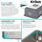 KRAUS Dex 17-inch Undermount 16 Gauge Stainless Steel Single Bowl Kitchen Sink, KA1US17B