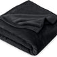 Bare Home Fleece Blanket - Kid Size - Ultra-Soft Lightweight for Bed, Sofa, and Couch - Luxury Microplush - Cozy Warm Blanket (Kid, Black)