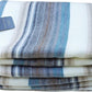 Alpaca Wool Throw Blanket | Super Soft, Lightweight, Breathable and Hypoallergenic | Non-Itchy or Scratchy (Blue White Varicolored, Queen (U.S. Standard))