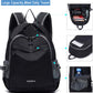 YZAOLL Small Lightweight Packable Hiking Backpack, 20L Hiking Backpack Day Pack for Women Men Travel Camping Vacation,Black