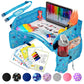 PILLANI Kids Travel Tray for Car - Car Seat Tray for Kids Travel, Road Trip Essentials Must Haves - Carseat Table Roadtrip Activities - Toddler Lap Desk Organizer for Airplane - Kids Travel Essentials