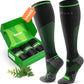 Compression Socks for Women Men 3 Pairs, Compression Stockings, Fragrance Flight Socks for Travelling Sitting