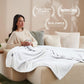 Bare Home Fleece Blanket - Throw/Travel - Ultra-Soft Lightweight for Bed, Sofa, and Couch - Luxury Microplush - Cozy Warm Blanket (Throw/Travel, White)