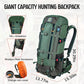 Hunting Pack for Men – Expandable Frame Backpack 40L, Water Resistant, with Meat Hauler, Rifle Holder & Shotgun Rest