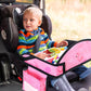 Kids Travel Tray, Travel Tray for Kids Car Seat, Toddler Car Seat Lap Tray, Carseat Tray for Kids Travel, Carseat Table Tray for Kids Travel Activities (Light Pink)