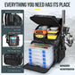 PLUSINNO Cooler Fishing Backpack with Rod Holders 45L Large Water-resistant Fishing Tackle bag Store Fishing Gear Fishing Gifts for Men Father, Sport Bags
