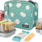 PackIt Freezable Classic Lunch Box, Daisy Sage, Built with ECOFREEZE Technology, Collapsible, Reusable, Zip Closure With Zip Front Pocket and Buckle Handle, Designed for Fresh Lunch On the Go