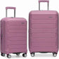 Traveler's Choice Pagosa Hardshell Expandable Luggage with Spinner Wheels, Mauve, 2-Piece Set (22/26)