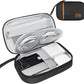 Electronics Travel Organizer,Portable Waterproof Electronic Travel Storage Bag for Small Charging Cord Storage,Charger,Small Electronics,SD Card etc,for Travel,Business -Black