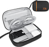 Electronics Travel Organizer,Portable Waterproof Electronic Travel Storage Bag for Small Charging Cord Storage,Charger,Small Electronics,SD Card etc,for Travel,Business -Black