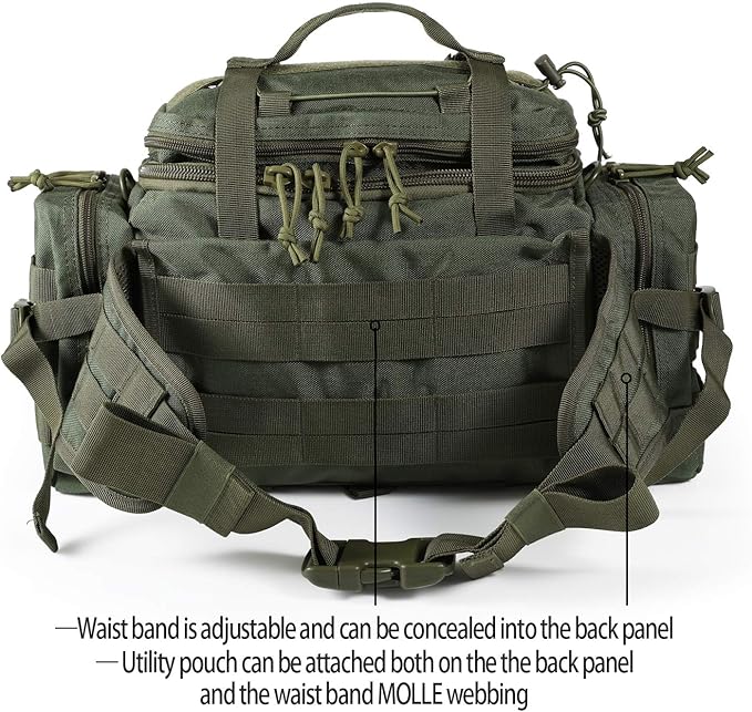 SHANGRI-LA Tactical Range Bag Outdoor Sling Backpack Hiking Fanny Waist Pack