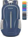 ZOMAKE Ultra Lightweight Packable Backpack 25L - Foldable Hiking Backpacks Water Resistant Small Folding Daypack for Travel(Navy Blue)