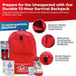 First My Family All-in-One 1 Person, 72 Hour Bug Out Bag Emergency Survival Kit for Family. Be Prepared for Hurricanes, Floods, Tsunami, Other Disasters