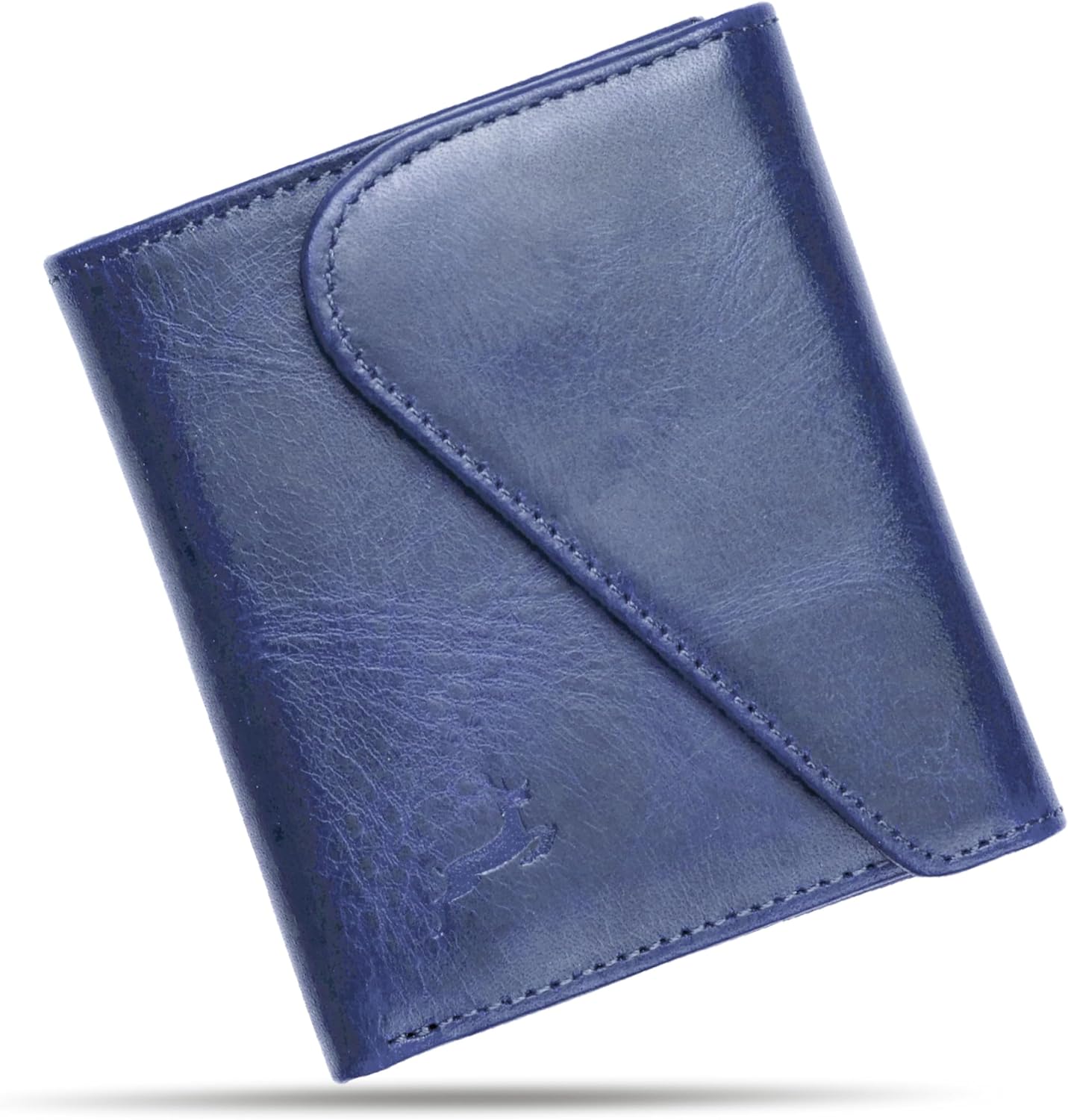 Leather RFID Wallet for Men, Slim Leather Mens Wallet, Handcraft Men's Wallets, Card Cases & Money Organizers, Magnetic Closure Sleek RFID Blocking Thin Mens Wallets with 9-12 Card Slots & Gift Box - Roamly