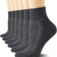 CS CELERSPORT 6 Pairs Women's Running Ankle Socks Athletic Sport Socks Cushioned