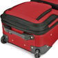 U.S. Traveler Lightweight Rolling 20" Carry On Luggage Softside Suitcase, Red, 2 Wheel Single