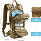 GENILU Tactical Hydration Backpack with 3L Water Bladder, Lightweight Molle Water Backpack Daypack for Men Women