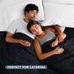 Bare Home Polar Fleece Blanket - Full/Queen - Black - Warm & Cozy - Premium Fleece - Throw for Bed, Sofa, Camping, Travel and Cold Nights - Lightweight Blanket (Full/Queen, Black)
