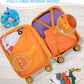 Kid’s Luggage Set 5 Piece Suitcase Set 16’’ Hardside Luggage with Spinner Wheels Girls Boys Carry on Toddler Luggage Travel Rolling Luggage Carry on Luggage Airline Approved Car