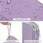 FYY Electronic Organizer, Travel Cable Organizer Bag Pouch Electronic Accessories Carry Case Portable Waterproof Double Layers Storage Bag for Cable, Charger, Phone, Medium Size- Light Purple