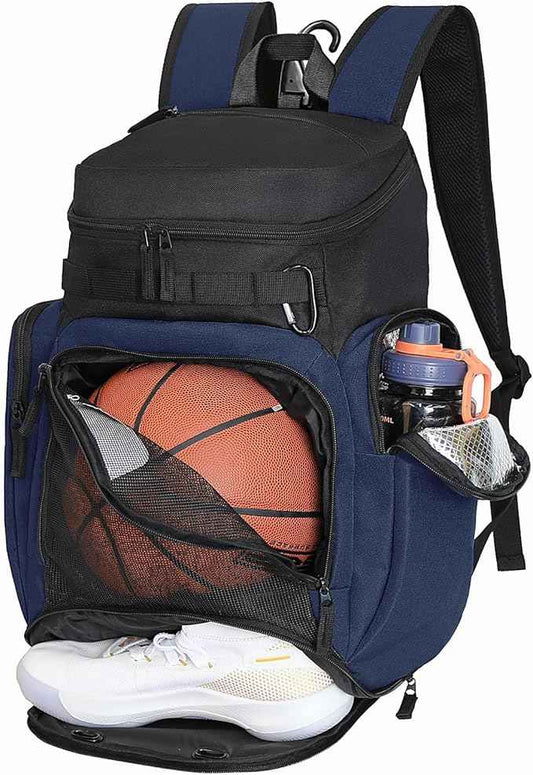LARIPOP Basketball Backpack Bag with Ball Compartment Ventilated Shoe Compartment for Men Youth Soccer Volleyball Training