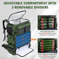 Goture Fishing Backpack with Cooler,72L Large 600D Tackle Backpack with Rod Holders,Dry & Wet Split Compartment,Adjustable Main Compartment,Rain Cover,Insulated Tactical Bag for Travel Camping Hiking