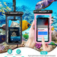 Hiearcool Universal Waterproof Case, Waterproof Phone Pouch Compatible for iPhone 16 15 14 13 Pro Max XS Plus Samsung Galaxy S22 Cellphone Up to 8.3", IPX8 Cellphone Beach Bag for Travel - 2 Pack