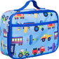 Wildkin Kids Insulated Lunch Box – Durable and Reusable for School & Travel - Trains, Planes, and Trucks