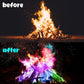 Hotdevil Fire Color Changing Packets (12Pack) Magical Flames Fire for Outdoor Campfires, Fire Pits, Fireplaces,Campfire Accessories, Compatible with Wood