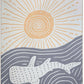 Sand Cloud Turkish Beach Towel - Sand Free - 100% Organic Turkish Cotton Yarn - Quick Dry Towel for Beach, Picnic, Blanket or Bath - As Seen on Shark Tank - Marine Life (Typus Whale Shark)