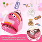 Accmor Toddler Harness Backpack with Leash, Cute Dinosaur Kid Backpacks with Anti Lost Wrist Link, Mini Child Harness Leash Walking Wristband Baby Protection Belt for Girls Aged 1-3 Years