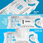 1 Pack Hand Sanitizing Wipes, Alcohol Free 72 Count Disposable Hand Sanitizer Wipes, Fresh Scent, Lint Free & Durable