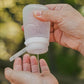 humangear GoToob+ 3-Pack (Medium) | Refillable Silicone Travel Bottle | Locking Lid | Food-Safe Material | Rose/Lilac/Magenta, Medium (2.5 fl.oz.; 74ml)