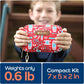 KeepGoing Travel First Aid Kit for Kids – 130 Pc. for Car, Home, Purse, Diaper Bag & Backpack with Latex-Free Bandages - Mini First Aid Kit Travel Size TSA-Approved