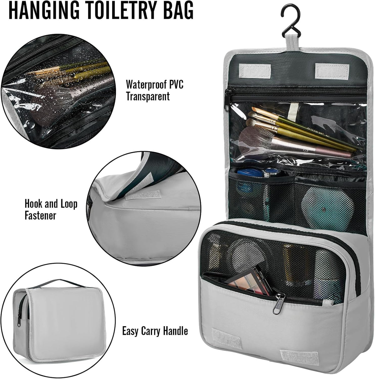 Veken 8 Set Packing Cubes for Travel Essentials, Suitcase Organizer Bags in 4 Sizes, Carry-On Luggage Accessories with Large Laundry & Hanging Toiletry Bag, Must-Have for Airplane, Road Trip & Camping - Roamly