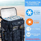 Goture Fishing Backpack with Cooler,72L Large 600D Tackle Backpack with Rod Holders,Dry & Wet Split Compartment,Adjustable Main Compartment,Rain Cover,Insulated Tactical Bag for Travel Camping Hiking