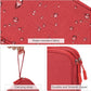FYY Electronic Organizer, Travel Cable Organizer Bag Pouch Electronic Accessories Carry Case Portable Waterproof Double Layers Storage Bag for Cable, Cord, Charger, Phone, Earphone, Large Size, Red