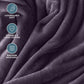 Bare Home Fleece Blanket - Twin/Twin Extra Long - Ultra-Soft Lightweight for Bed, Sofa, and Couch - Luxury Microplush - Cozy Warm Blanket (Twin/Twin XL, Eggplant)