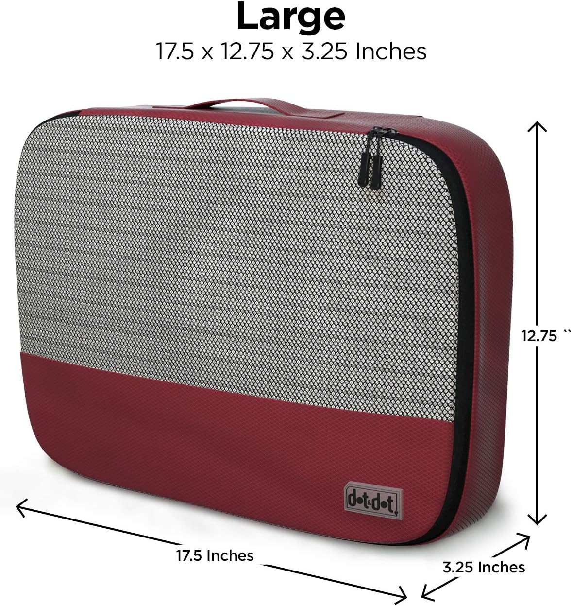 Large Packing Cubes for Suitcases - 5 Pcs set of Packing Cubes for Travel Carry on Suitcase Organizer Bags - Travel Cubes Organizer Bags for Luggage - Roamly