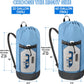 BALEINE 120L Laundry Bag Backpack, 900D Oxford Fabric Large Travel Laundry Bags with Shoulder Straps and 2 Mesh Pockets for College Dorm, Apartment, Laundromat (Blue, 120L)