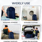 Laundry Bag with Locking Closure Drawstring – Extra Large Heavy Duty 100% Nylon, Large & Foldable Clothes Sack – Lightweight Dirty Laundry Organizer for Travel, Dorm, Gym – L 40" x H 50" (NAVY BLUE)