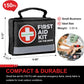 General Medi First Aid Kit - 150 Pieces Small Compact First Aid Kit Bag - Includes Instant Cold Pack, Emergency Blanket for Travel, Home, Office, Vehicle, Camping