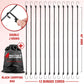 Ultimate Outdoor Bungee Cord Assortment - Heavy Duty Set of 12 Bungee Cords Double-J Hooks - Elastic Straps for Camping, Securing, and DIY and Multipurpose… (48")