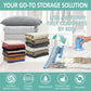 Travel Vacuum Bags with Electric Pump, 8 Pack Vacuum Travel Bags for Luggage and Suitcase, Vacuum Seal Space Saver Compression for Clothes Clothing