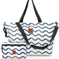 Large Beach Tote Bag for Women – Foldable & Packable Travel Bag with Zipper & Waterproof Pouch, Lightweight & Sandproof