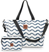 Large Beach Tote Bag for Women – Foldable & Packable Travel Bag with Zipper & Waterproof Pouch, Lightweight & Sandproof