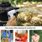 WILD HEART Camping Shower 22L/ 12L Portable Shower for Camping with Pressure Foot Pump and Hose - Solar Shower Bag Backpack for Camping, Road Trip & Outdoor Use